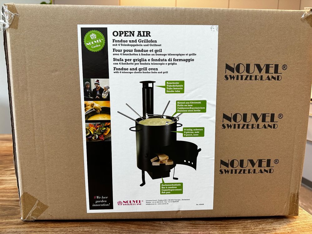 Nouvel OpenAir Fondue und Grillofen Originalverpackt | Kaufen auf Ricardo