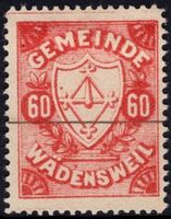 60 Rp. Fiskalmarke von WÄDENSWEIL