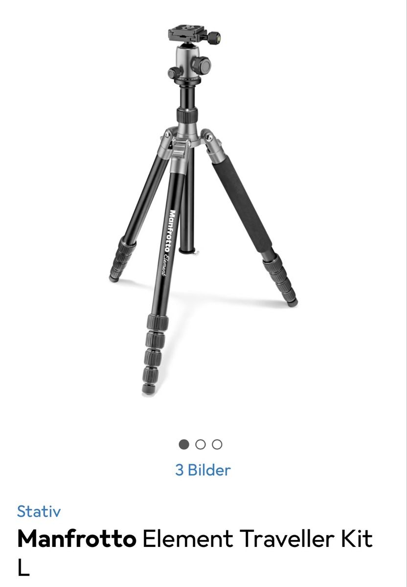 Manfrotto Altri Accessori: Manfrotto Element Traveller Kit L (Stativ) – Usato da Rorschacherberg venduto da miiko