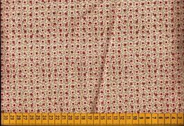 Baumwoll- Stoff 50 x 130 cm  feine Röschen