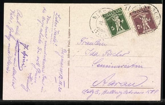 Cartoline postali: Bignasco / Valle Maggia, Ortspartie mit  – Usato da Berlin venduto da bartko-reher 1