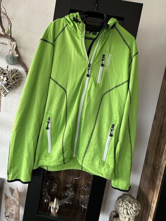 Grivit Fleece Jacke, Grösse M, Neon Grün für Übergang