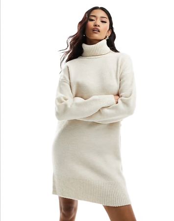 ASOS Strickkleid creme - 34 (XS/S) - wie NEU!