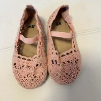 H&M Mädchen Ballerinas, Gr. 26, gehäkelt, Top Zustand!