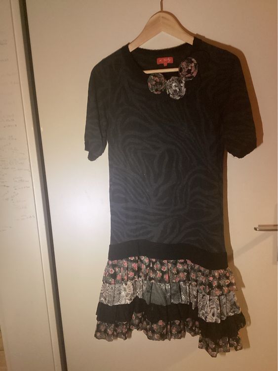 Robe Derhy Taille S Imprimée Fleurie - Occasion En Très Bon état, Longueur Genou, Couleurs Multiples