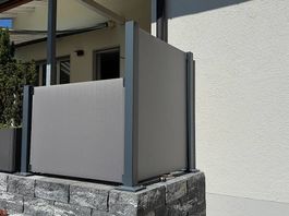 Sichtschutz-Wand für Terrasse 2teilig