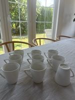 Karaca Tassenhalter 9er Set Weiss Hängend