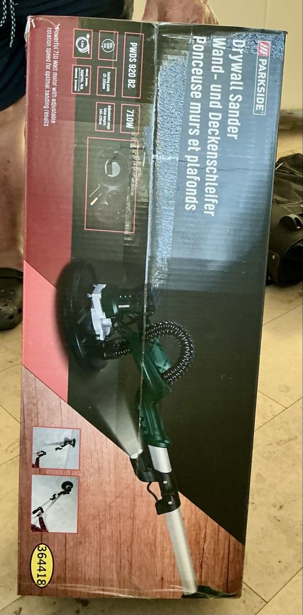 Parkside Smerigliatrici & Lucidatrici: PARKSIDE Wand- und Deckenschleifer PWDS 920 B2 – Nuovo e nell'imballaggio originale da Bottighofen venduto da klurmani 3