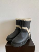 AQUATALIA: Herrlich warm gefütterte schwarze Leder-Boots, 37