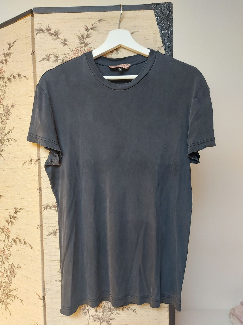 Top: Top 100% soie vintage - Taille L – Usato da Lausanne venduto da Super-cerise