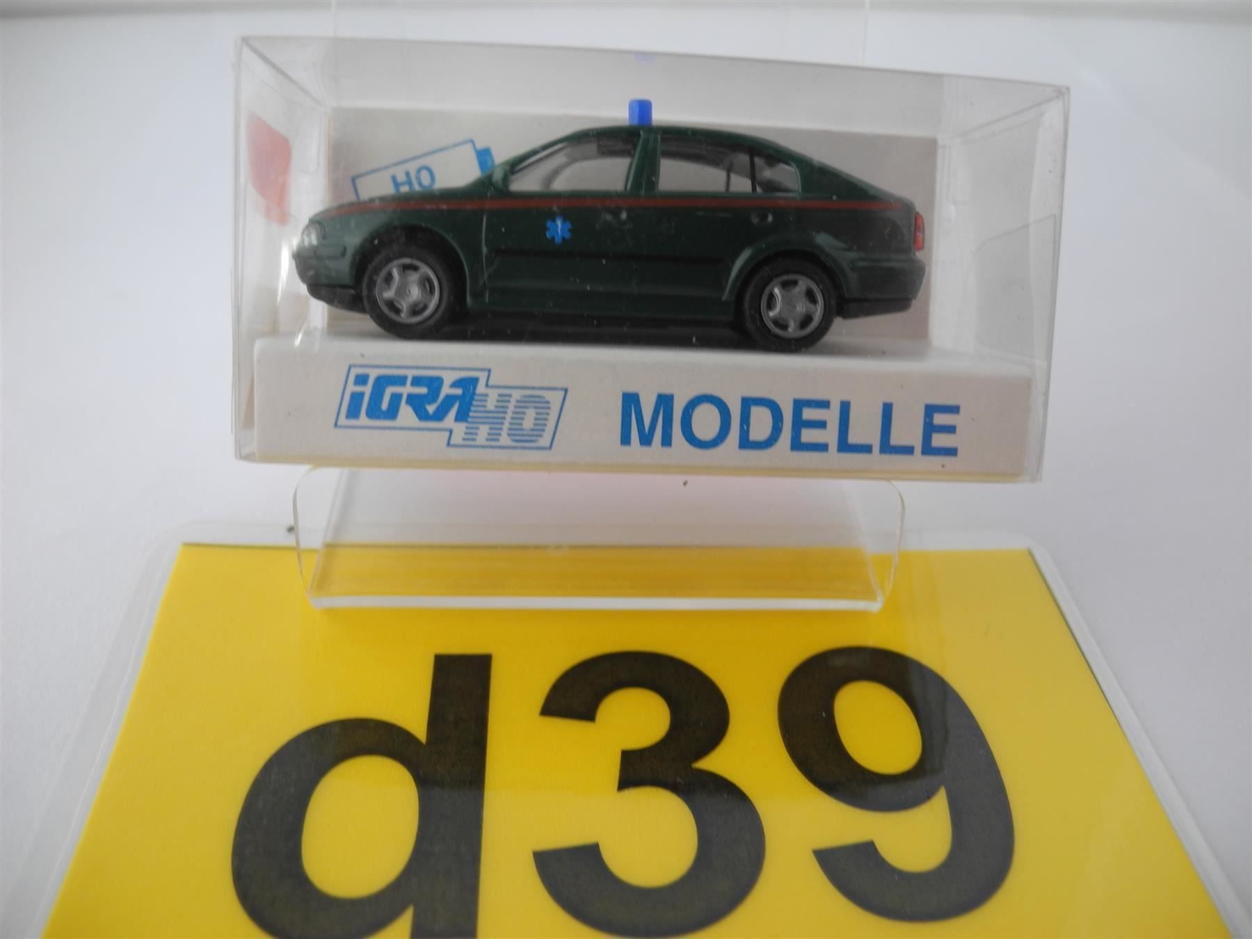 Modellini d'auto: Igra  829 Notzarzt HO, Nr. d39 – Nuovo e nell'imballaggio originale da Kottwil venduto da Crazyrolf