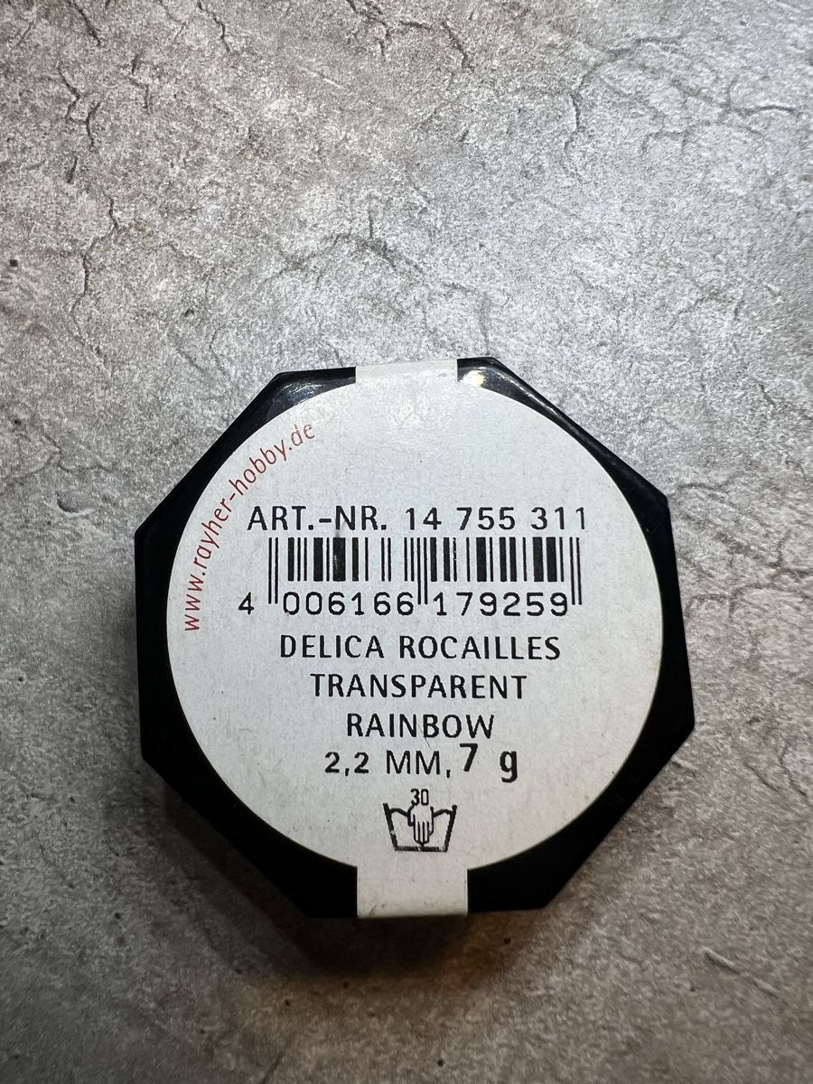 Perle (finte): Rayher Delica Rocailles Transparent Rainbow 2,2mm 7g – Nuovo e nell'imballaggio originale da Stein AG venduto da Anastasia_Asya 1