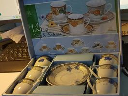 6 Tassen 6 Teller made in China