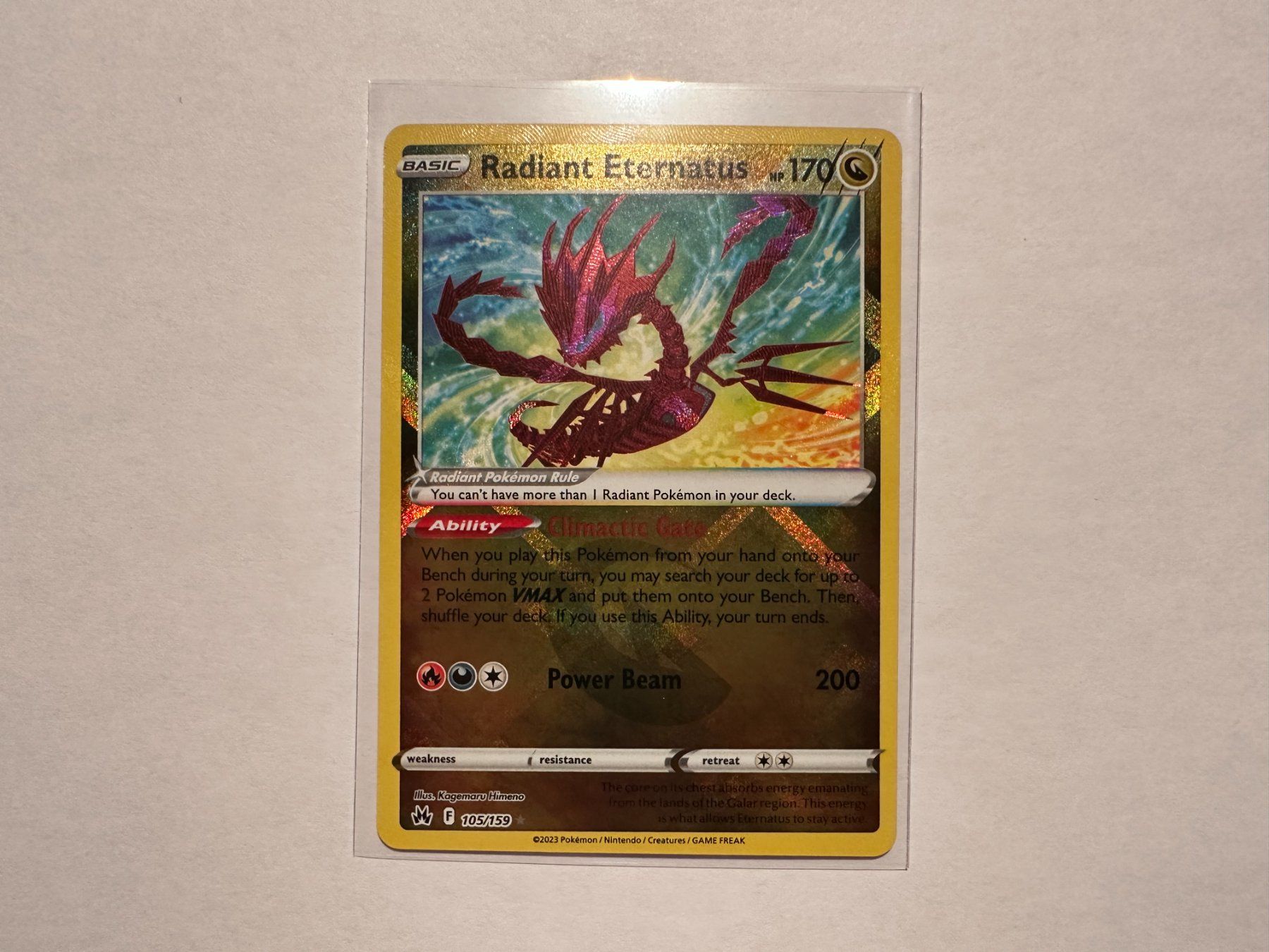 Pokémon Carte collezionabili: Radiant Eternatus Crown Zenith EN – Nuovo (secondo la descrizione) da Hagendorn venduto da Pokecollectorch