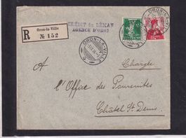 Recommandé - Crédit du Léman - Oron - 1914