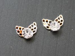 Nail Art Nageldesign Engel Flügel Strasssteine Glitzer Nägel
