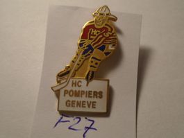 1 HC Pompiers Genf Feuerwehr Eishockey Pin (F27)