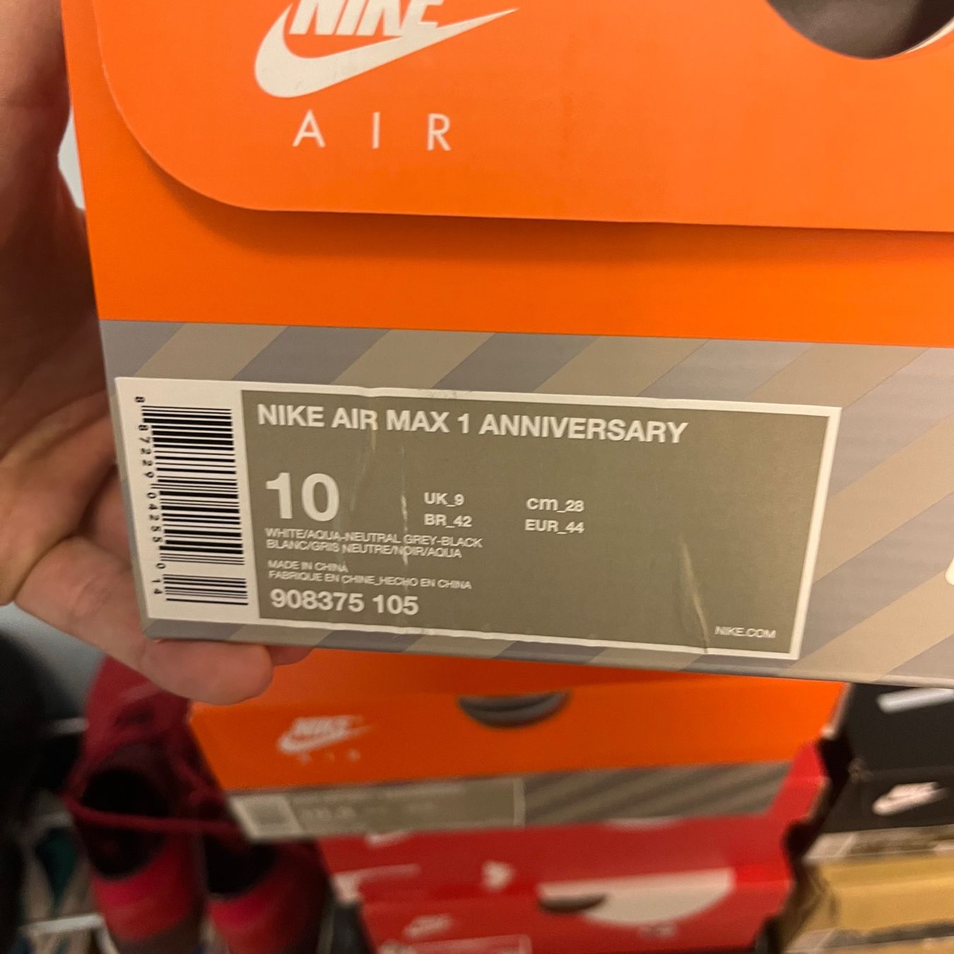 Nike Scarpe da uomo: Nike Air Max 1 Anni Teal – Nuovo (secondo la descrizione) da Winterthur venduto da LaBodega 1