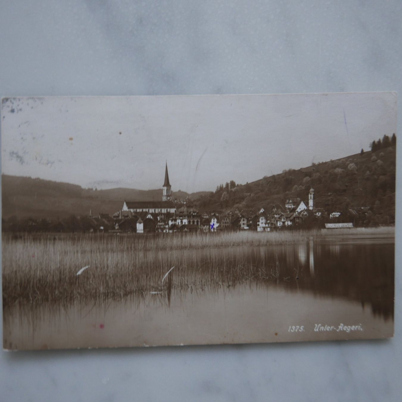 Ansichtskarten: A.K. Unter - Aegeri – Gebraucht aus Rotkreuz von nigal