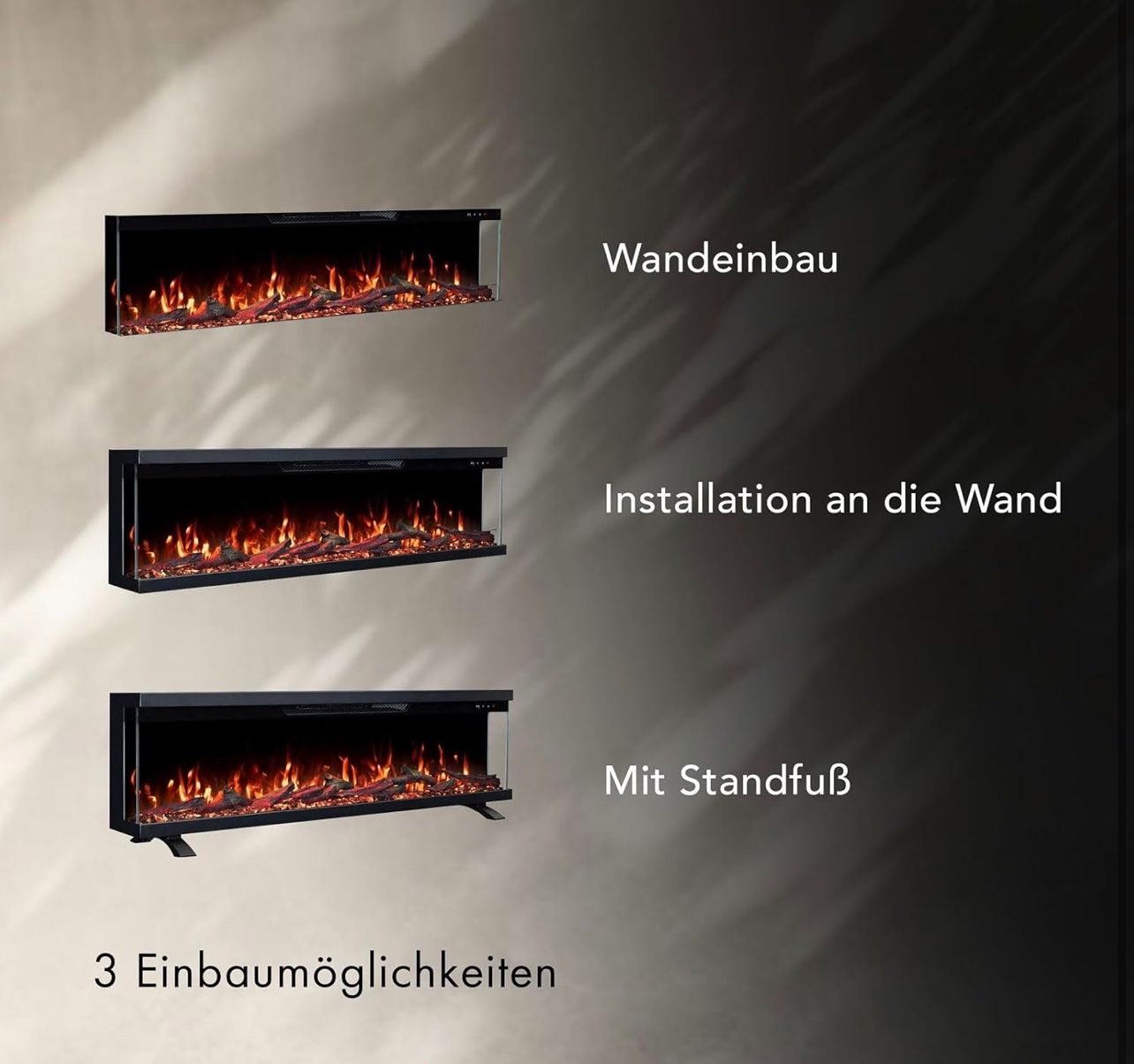 Cheminée: Elektrokamin Insert 152 mit realistischem 3D LED-Feuer - – Neu und originalverpackt aus Amriswil von JaJa-Express 6