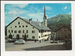 AK ca.1962 Dorfplatz in Zuoz Oberengadin