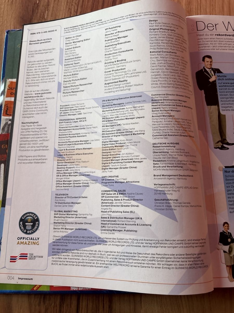 Libri: Guinness World Records 2015 Buch neuwertig – Usato da Gerlafingen venduto da Marcryter 1