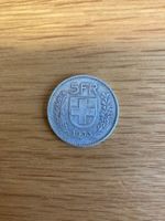 Fünfliber 5 Franken Münze von 1933