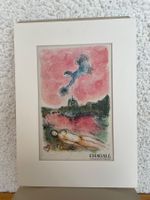 Marc Chagall „Vue sur Notre Dame“ Original Farb-Litho