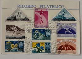 San Marino 1955, Ricordo Filatelico, Sport, TOP, Sonderbrief