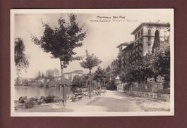 MONTREUX - Quai - Les Hôtels - 1928