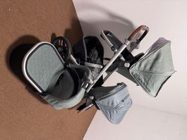 Kinderwagen UPPAbaby Vista Set gebraucht grün schwarz