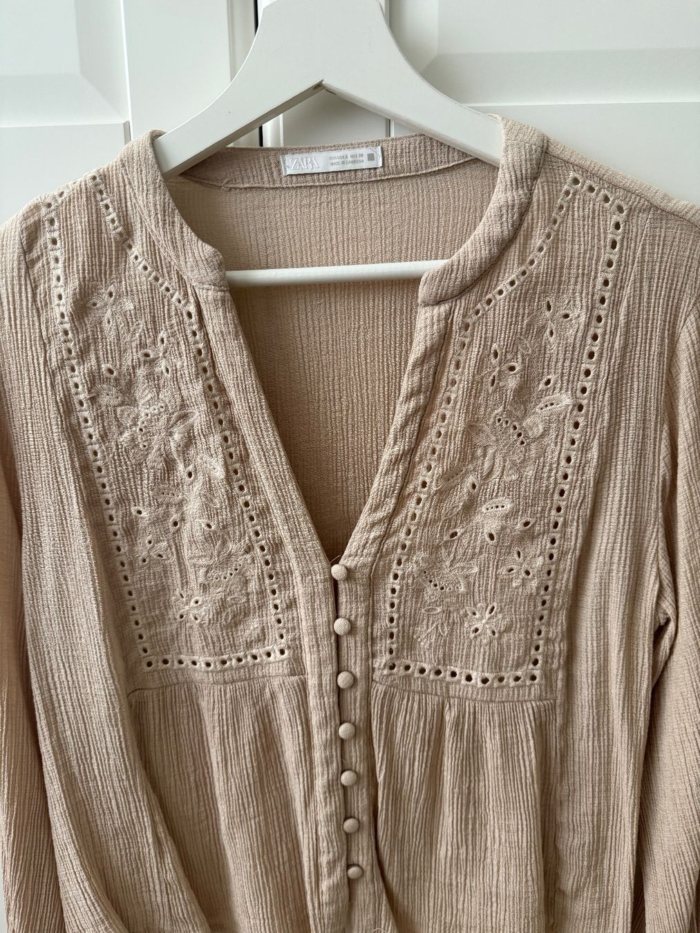 Zara Camicette: Zara Bluse Boho beige Gr.S – Usato da Giswil venduto da Ody2 2