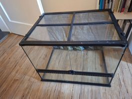 Grosses Terrarium, Glas mit Gitterdeckel