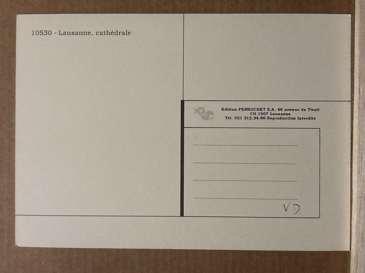Cartoline postali: AK von Lausanne Cathédrale – Usato da Rümlang venduto da Kartenpost1 1