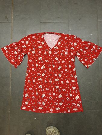 Mango Blumenpulli rot grösse M