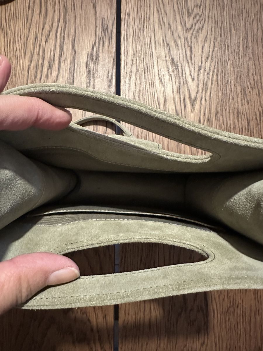 Borse da donna: Petit sac en daim vert clair – Usato da Dully venduto da Gaby_bkz2 3