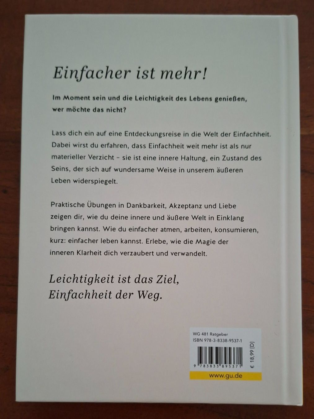 Libri: Über die Kraft der Einfachheit – Nuovo (secondo la descrizione) da Winterthur venduto da Neko4 1