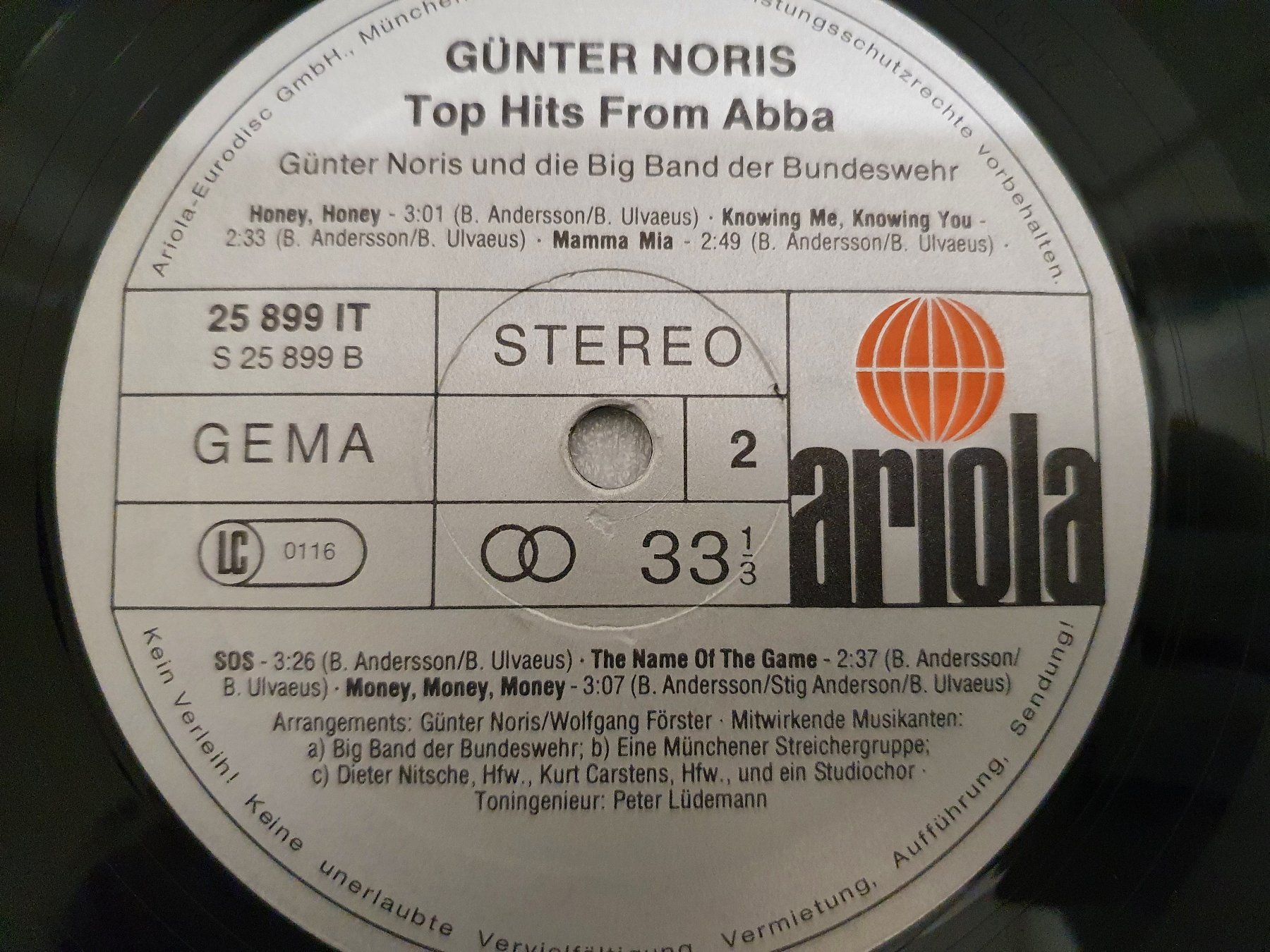 Vinyles: Günter Noris – Top Hits From ABBA – D'occasion à Uster par Vinyl-Leidenschaft 5