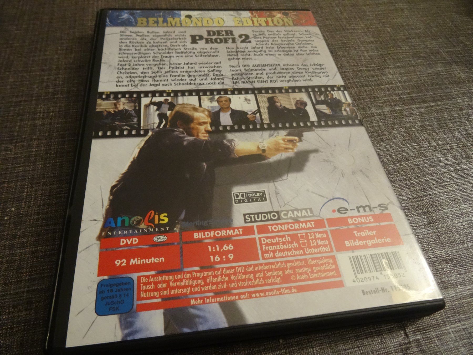 Alle DVDs: DVD Der Profi 2 Belmondo Edition – Gebraucht aus Olten von Disc-Verkauf 2
