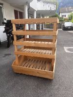 Rustikales Kartoffelregal aus Holz (stapelbar)
