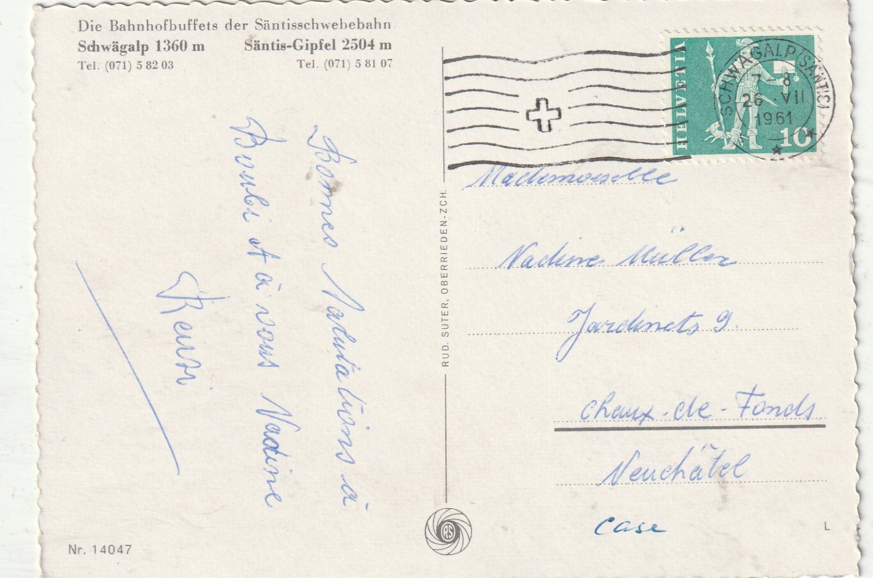 Cartoline postali: Schwägalp Sommer – Usato da Lumbrein venduto da made02 1