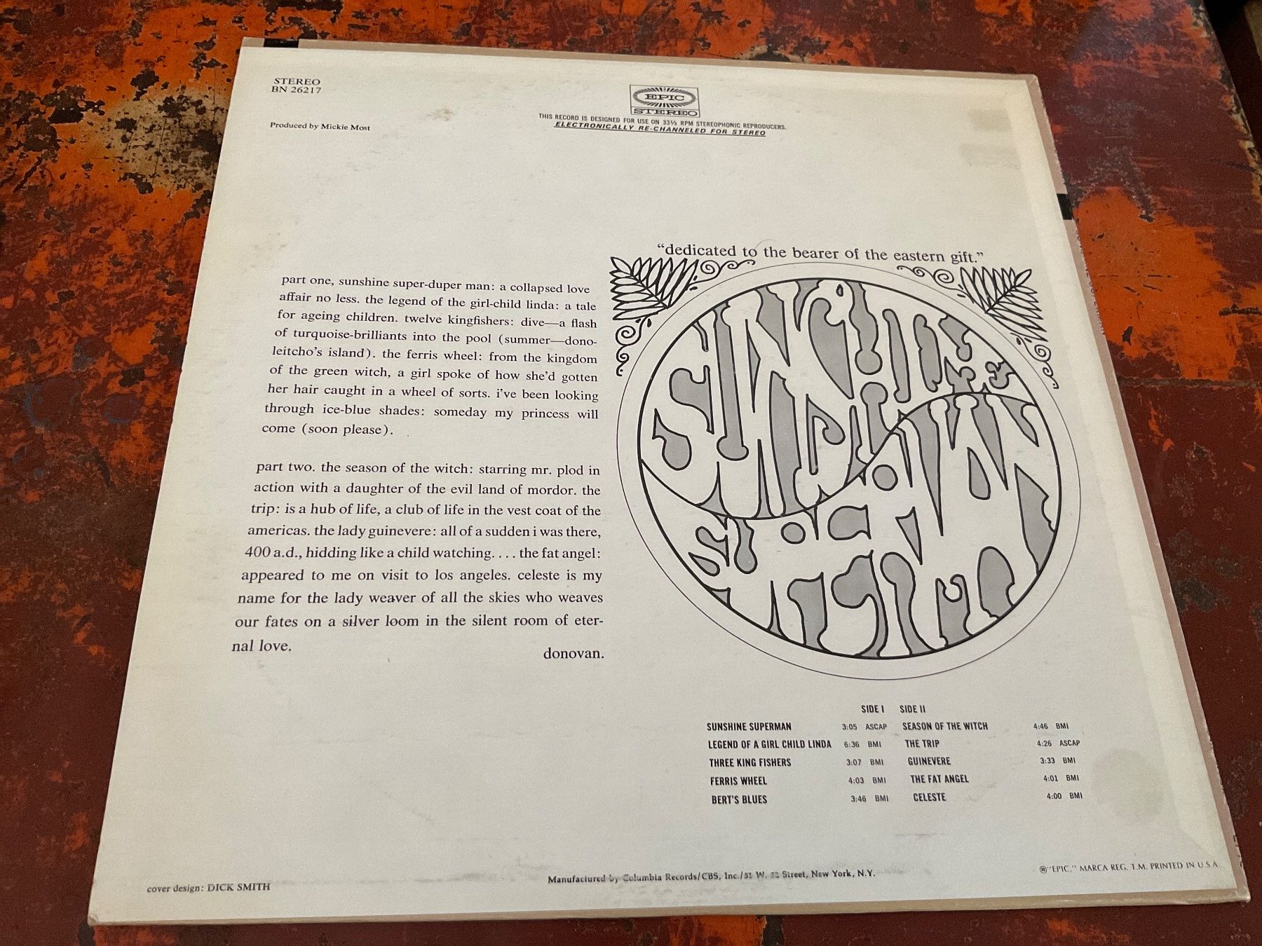 Schallplatten: Donovan Sunshine Superman LP – Gebraucht aus Delémont von vinylfreak01 1