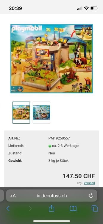 Playmobil city life zoo hot sale 4093