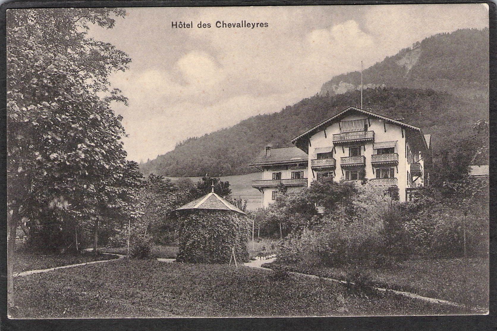 Ansichtskarten: .Hôtel des Chevallayres - Blonay VD – Gebraucht aus Reichenburg von Pipo-67
