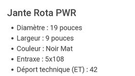 Jantes ROTA PWR