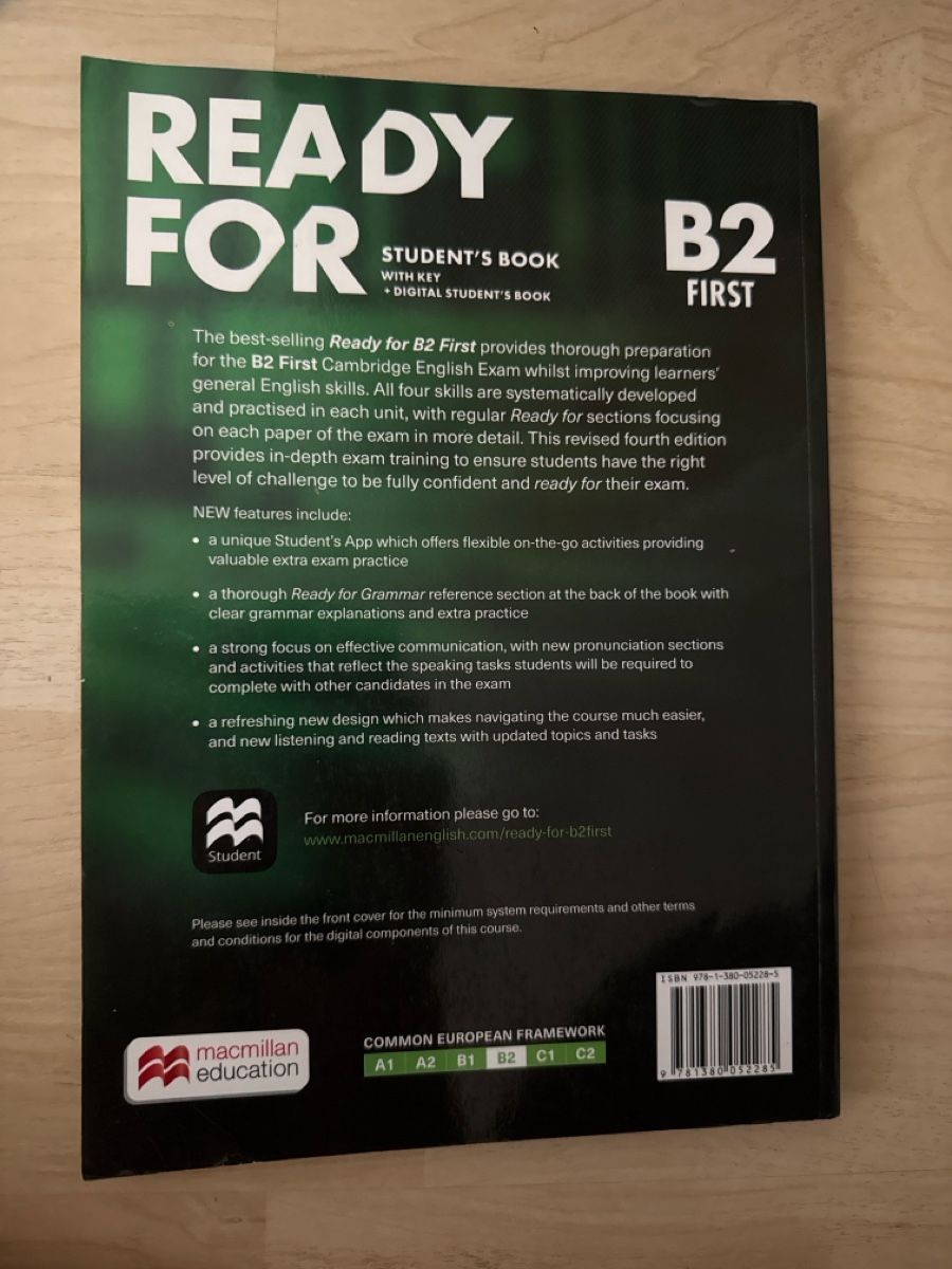 Livres: Ready for B2 First Student's Book 4th Edition Roy Norris – D'occasion à Pfungen par fes_9gxb 1