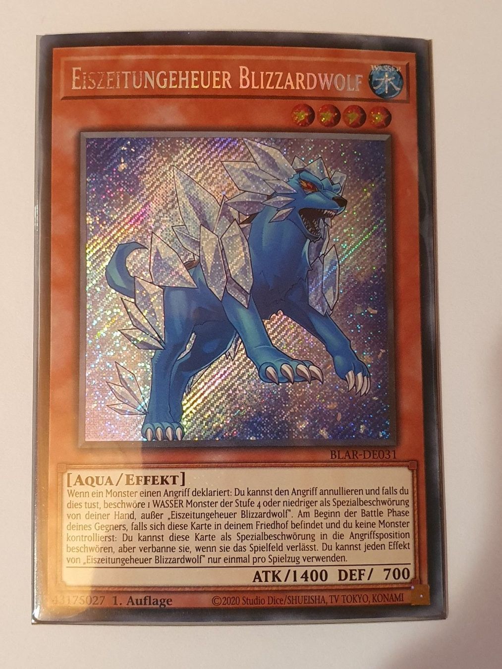 Yugioh Carte collezionabili: Yugioh - Eiszeitungeheuer Blizzardwolf – Usato da Oberdorf BL venduto da BaldenEagle