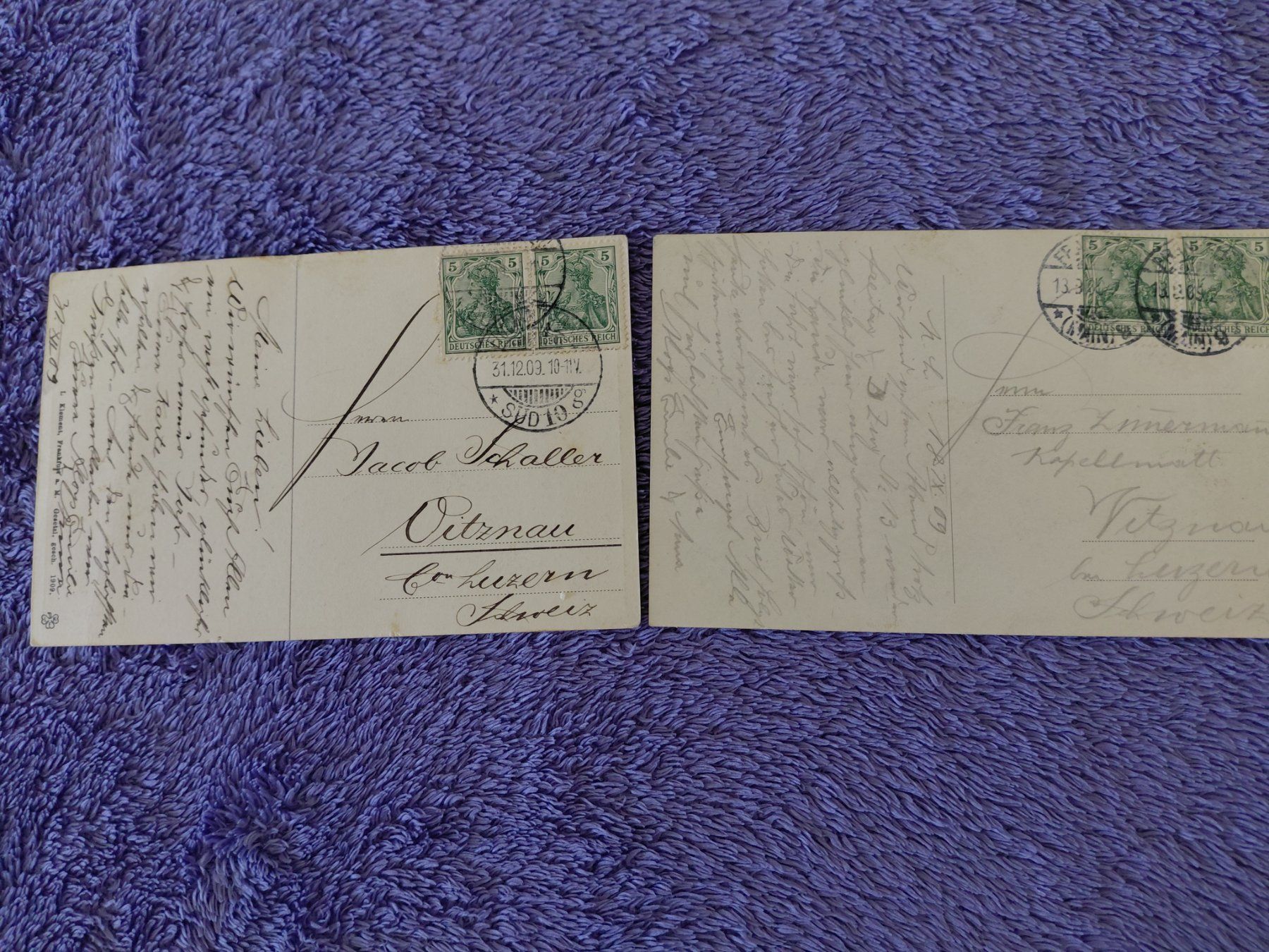 Tutti i francobolli: 2 Zeppelin Karten DR  1909 – Usato da Horw venduto da Onurb008 1