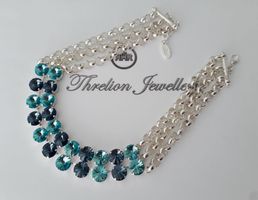 Threlion Halskette mit Swarovski Osterreichische Kristallen