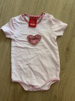 Alpenglück Babybody Gr. 74 Rosa Herz Sommer Top Zustand
